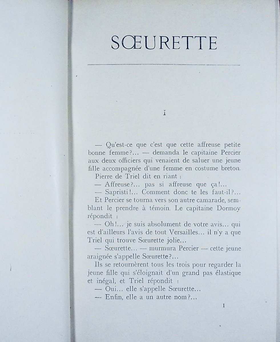 GYP - Soeurette. Félix Juven, 1902, reliure plein maroquin violet signée Bézard, tête dorée.-photo-3