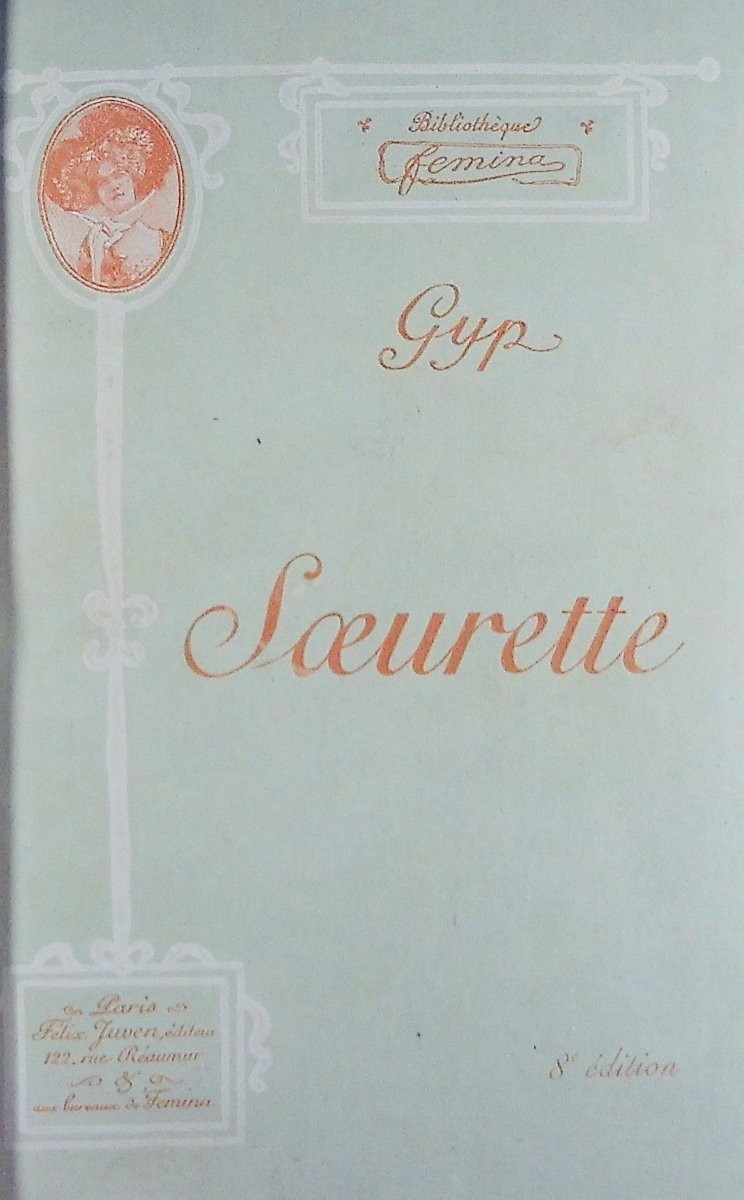 GYP - Soeurette. Félix Juven, 1902, reliure plein maroquin violet signée Bézard, tête dorée.