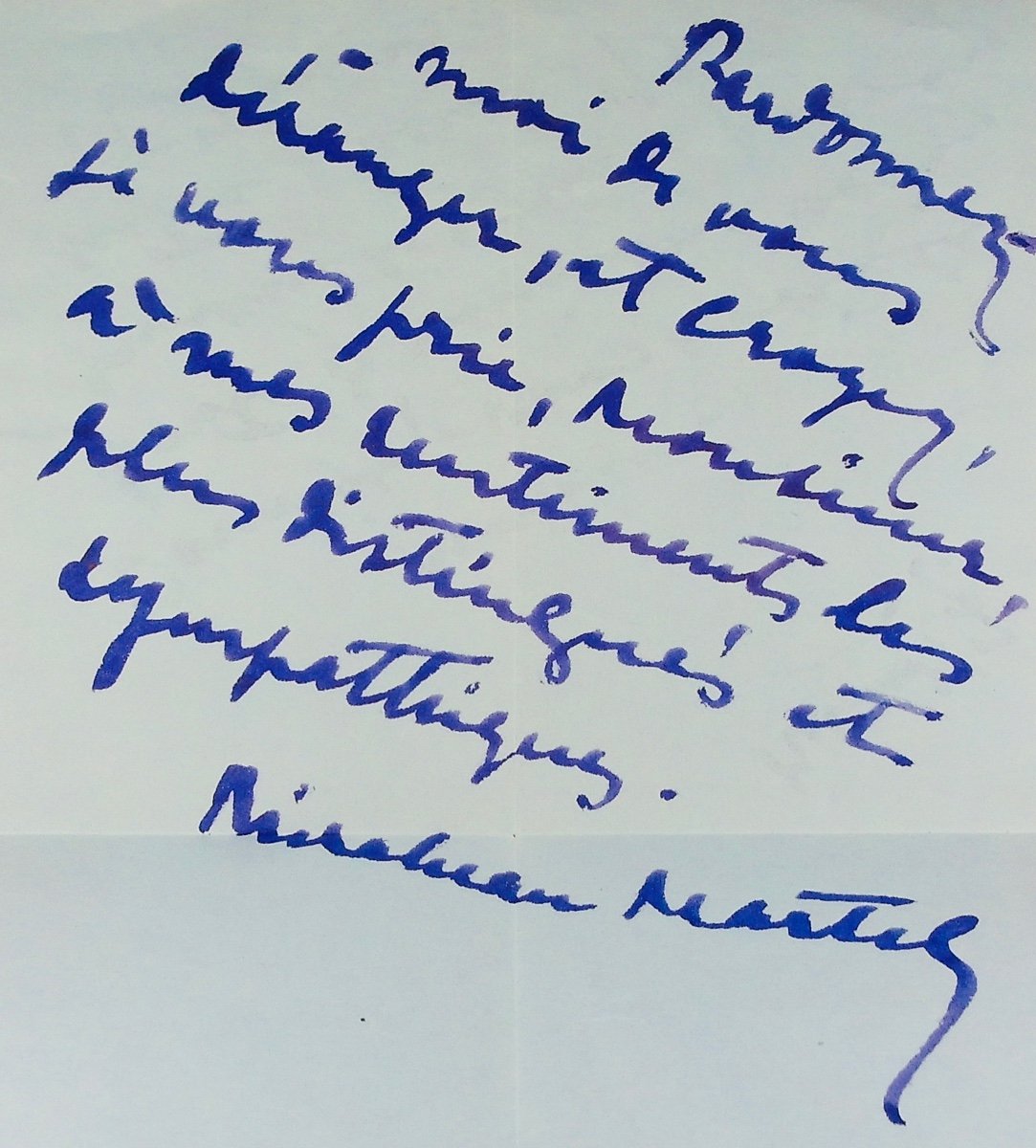 Gyp - Autograph Letter Signed Mirabeau Martel. Neuilly, 1907, With The Author. Invitation.-photo-3