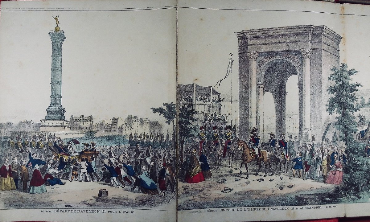 [haguenthal] - Panorama Of The Italian War. Pont-à-mousson, Circa 1860, Publisher's Cardboard.-photo-3