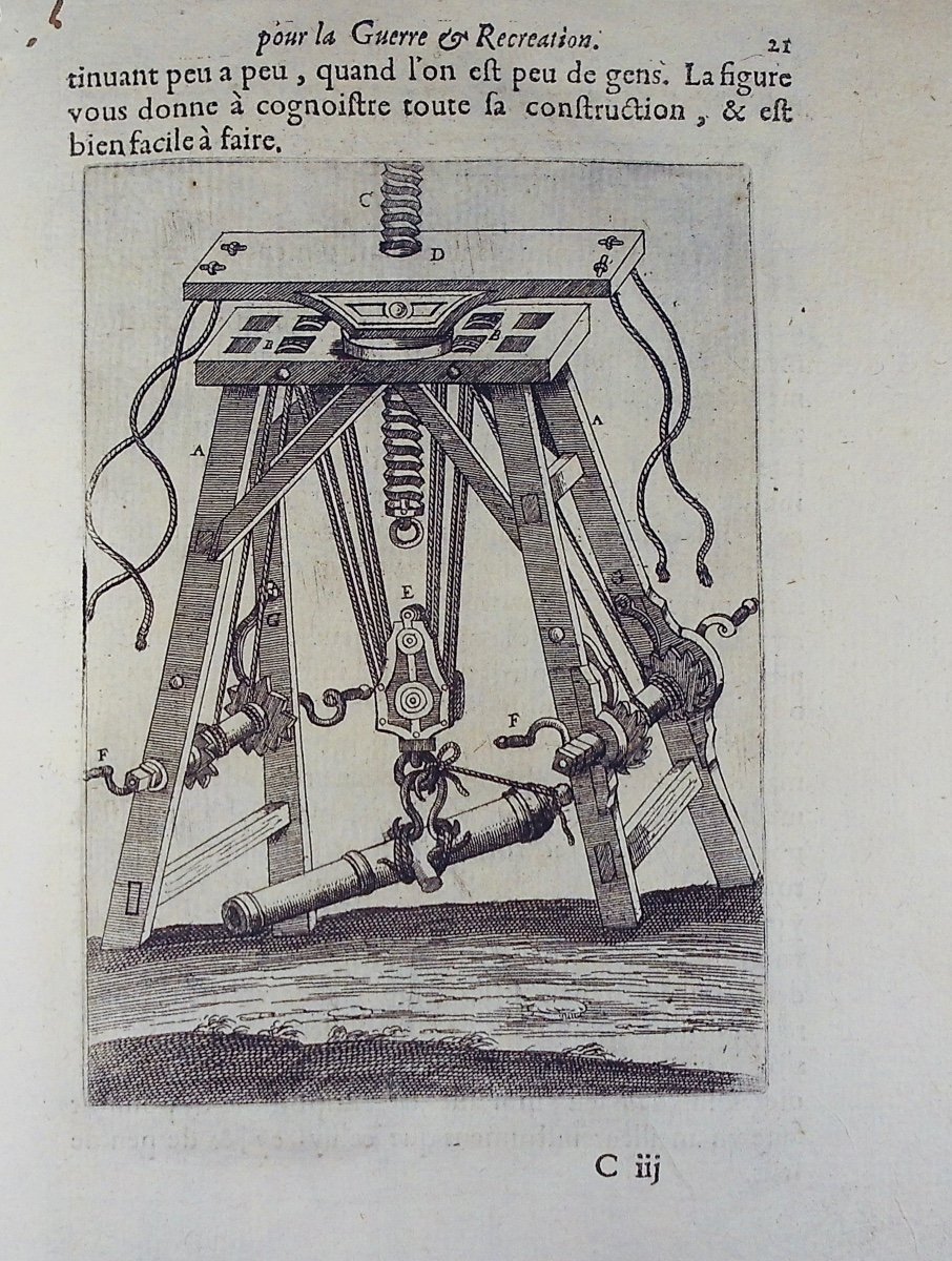Hanzelet (appier) - The Pyrotechnics Of Hanzelet Lorrain. Pont-à-mousson, 1630, Vellum Binding.-photo-4