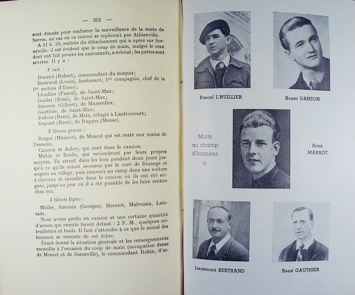 Hobam (Nicolas) - Quatre années de lutte clandestine en Lorraine. Broché, 1948, bel état.-photo-6