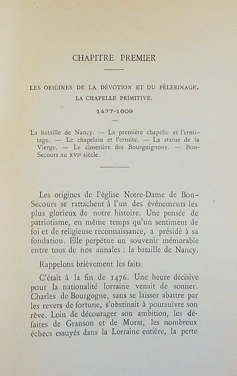 Jerome (léon) - The N.-d Church Of Bon-secours In Nancy. Nancy, Raoul Vagner, 1898, Paperback.-photo-2