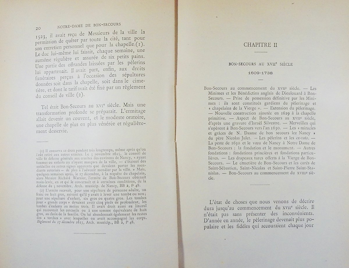 Jerome (léon) - The N.-d Church Of Bon-secours In Nancy. Nancy, Raoul Vagner, 1898, Paperback.-photo-3