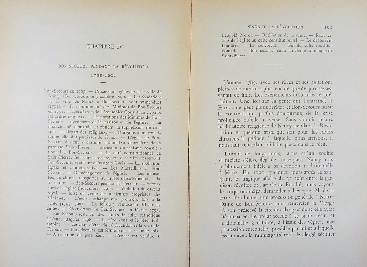 Jerome (léon) - The N.-d Church Of Bon-secours In Nancy. Nancy, Raoul Vagner, 1898, Paperback.-photo-6