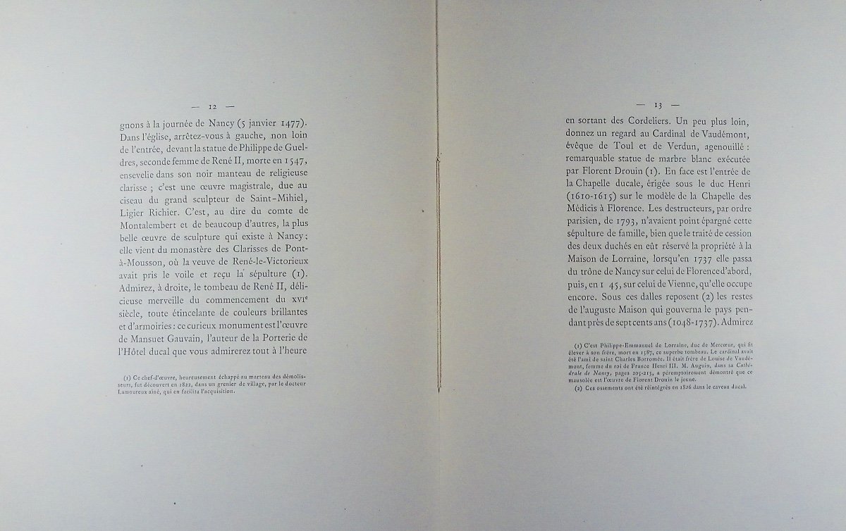 Lallement (louis) - Nancy Seen In Two Hours. Nancy, Crépin-leblond, 1881, Paperback.-photo-1