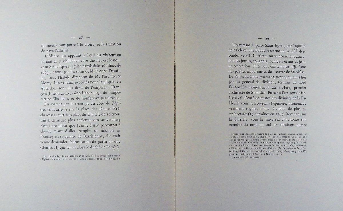 Lallement (louis) - Nancy Seen In Two Hours. Nancy, Crépin-leblond, 1881, Paperback.-photo-5