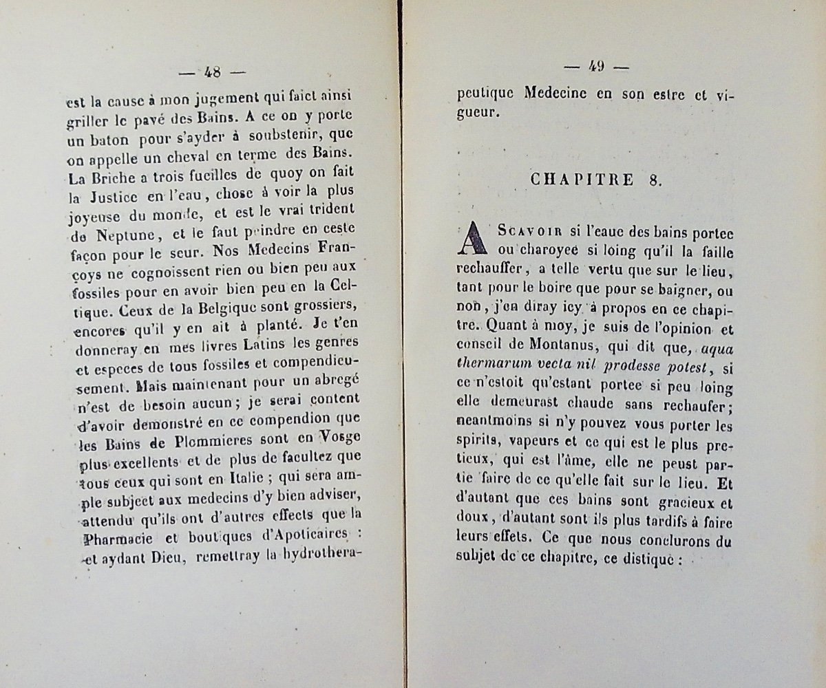 Le Bon (jean) - Summary Of The Ownership Of Plombières Waters. Victor Peyrou, 1869, Paperback.-photo-7