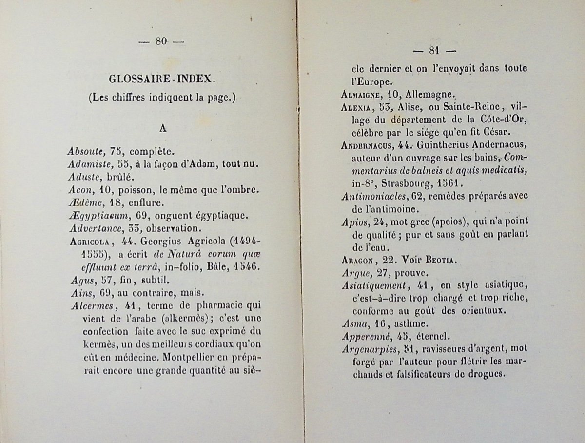 Le Bon (jean) - Summary Of The Ownership Of Plombières Waters. Victor Peyrou, 1869, Paperback.-photo-8