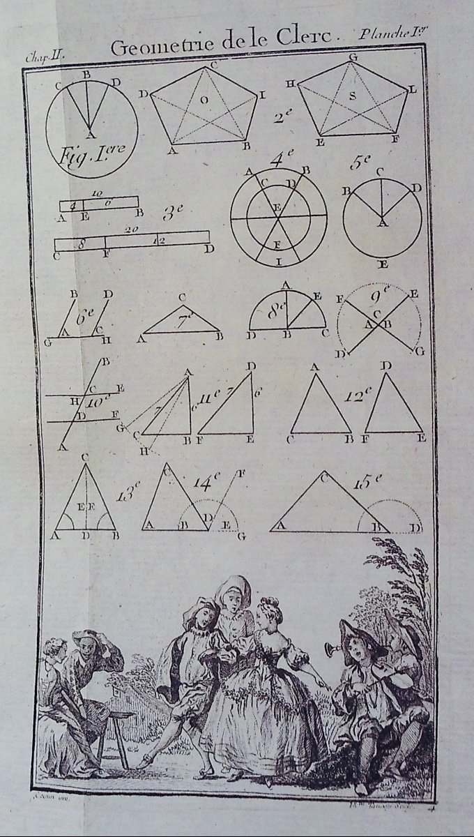 LE CLERC (Sébastien) - Traité de géométrie théorique et pratique, à l'usage des artistes. 1774.-photo-1