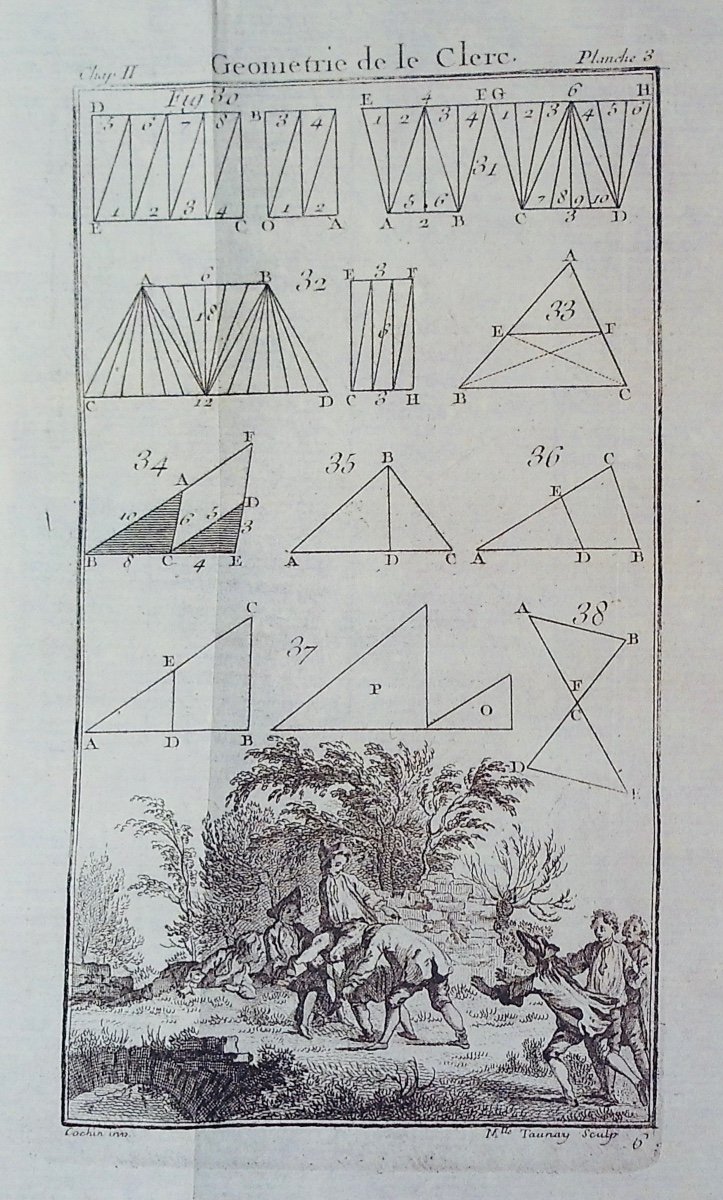 LE CLERC (Sébastien) - Traité de géométrie théorique et pratique, à l'usage des artistes. 1774.-photo-3