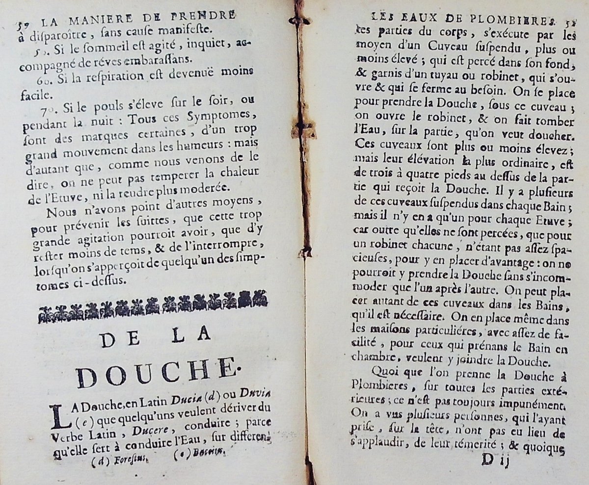 Le Maire (j.) - Essay On How To Take The Waters Of Plombières. Remiremont, 1748.-photo-4