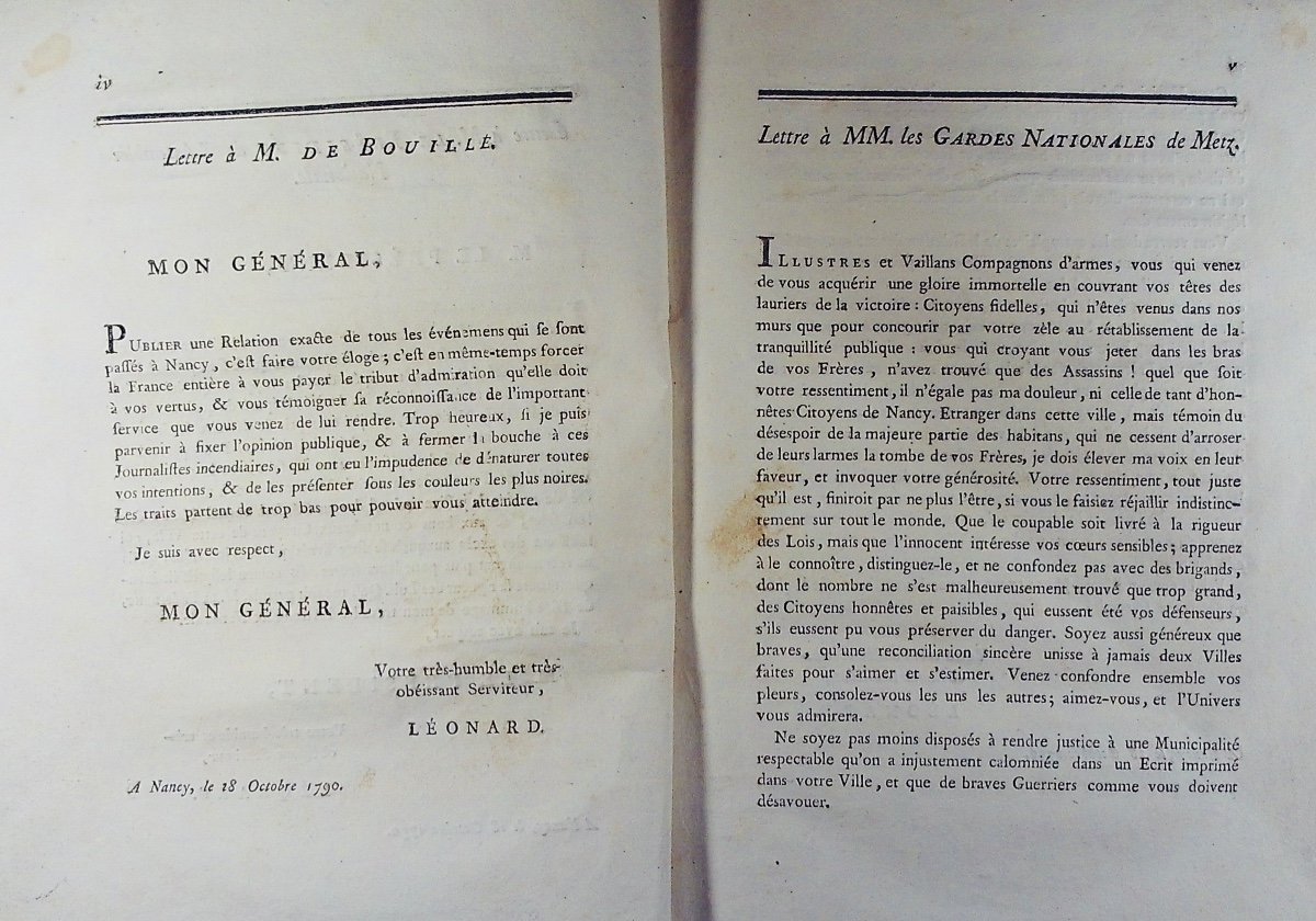 LÉONARD -  Relation exacte et impartiale de ce qui s'est passé à Nancy, le 31 août 1790. -photo-4