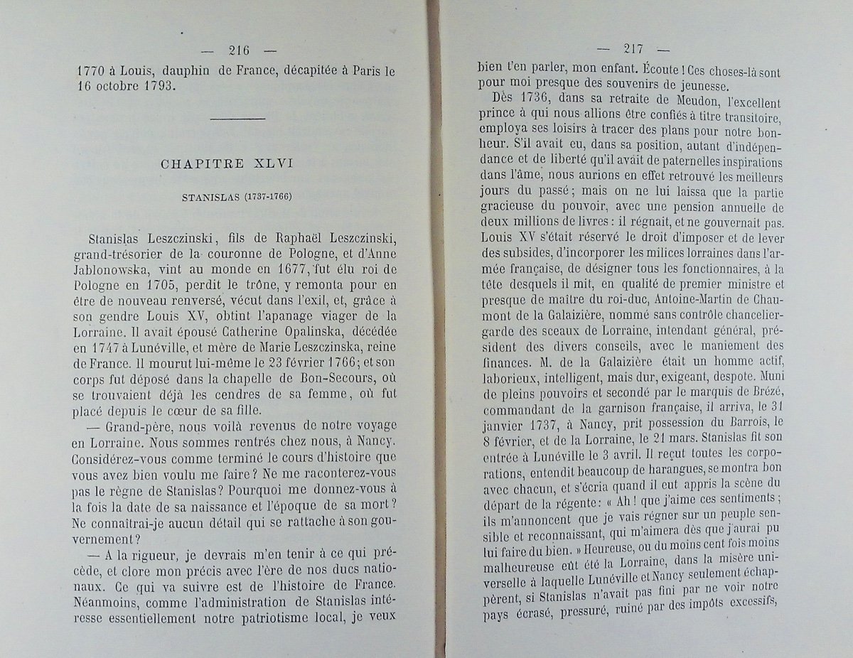 LEUPOL (L.) - Précis de l'histoire Lorraine.  Grosjean, 1874, reliure pleine toile d'époque.-photo-4