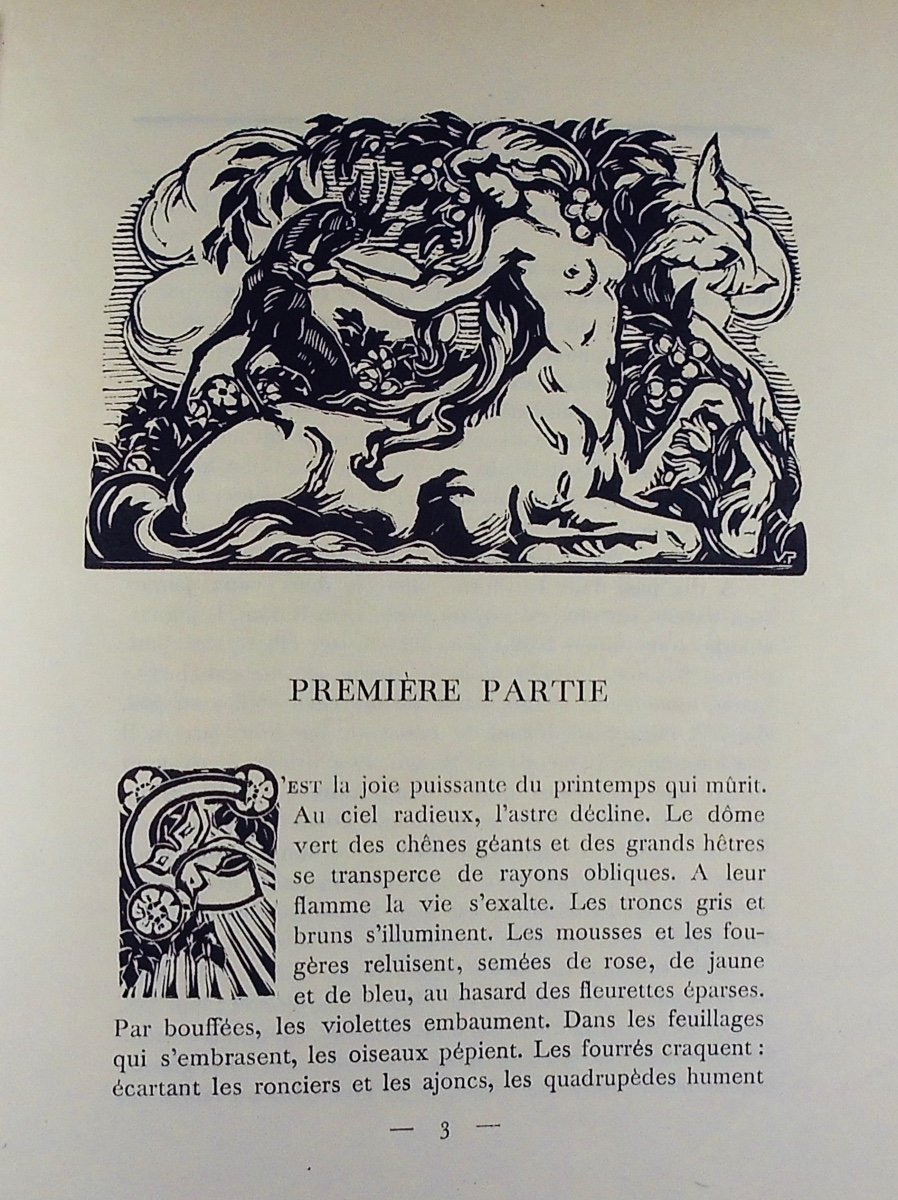 LICHTENBERGER (André) - Les Centaures.  Crès & Cie et Berger, 1924, illustré par V. PROUVÉ.-photo-2