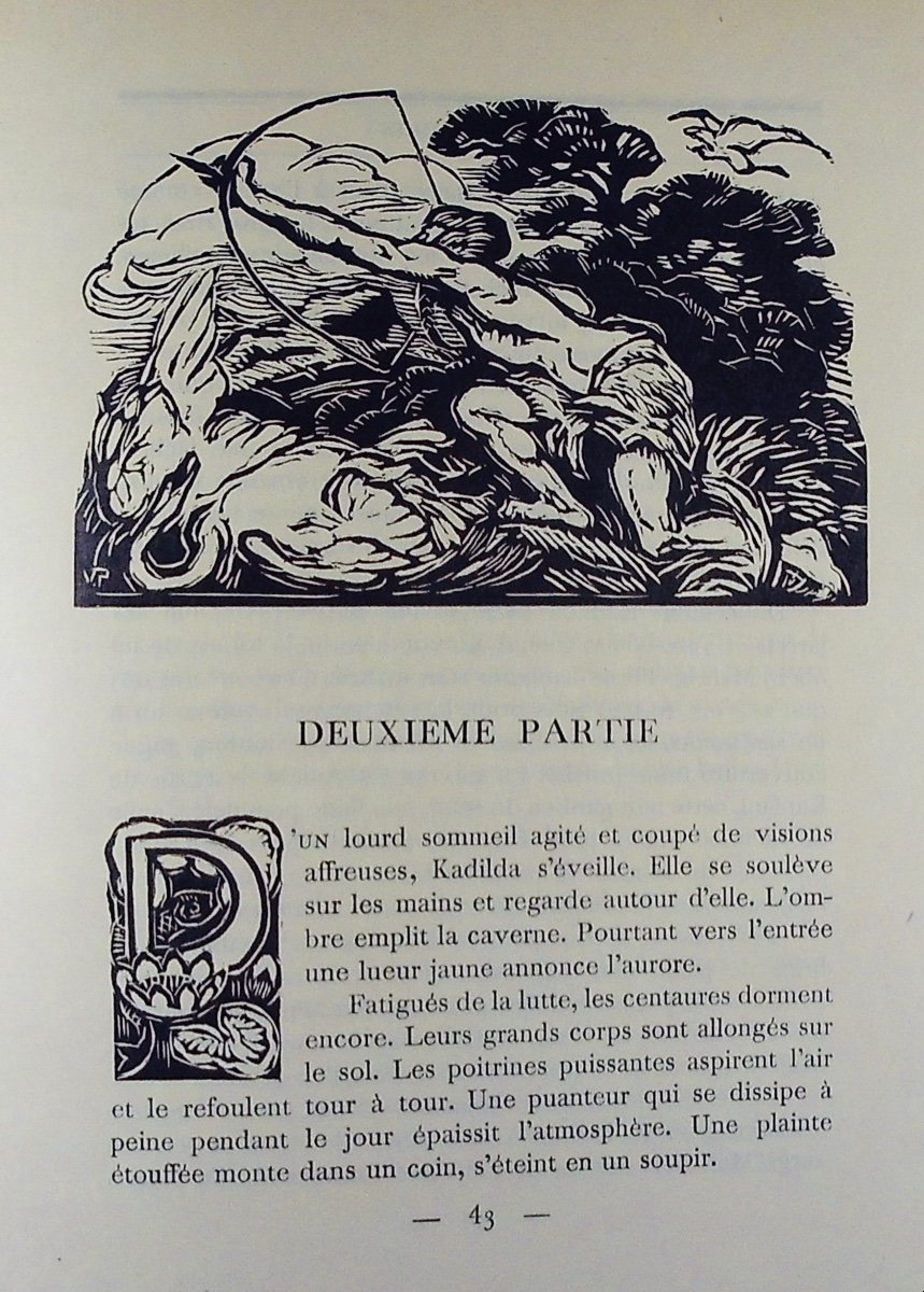 LICHTENBERGER (André) - Les Centaures.  Crès & Cie et Berger, 1924, illustré par V. PROUVÉ.-photo-4