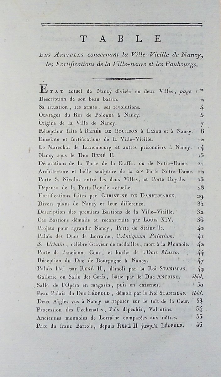 Lionnois - History Of The Old And New Towns Of Nancy. Haener, 1811, Bound, Without Plan.-photo-2