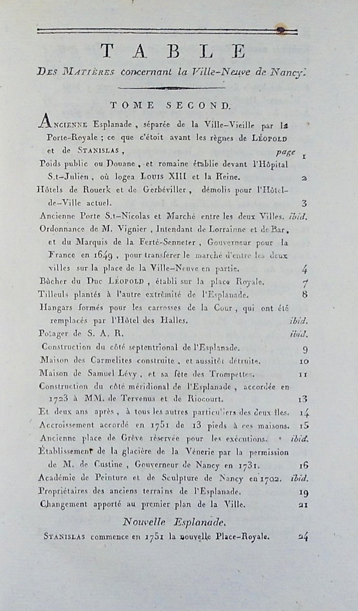 Lionnois - History Of The Old And New Towns Of Nancy. Haener, 1811, Bound, Without Plan.-photo-2