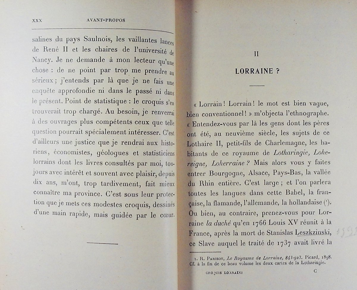 MADELIN (Louis) - Croquis lorrains. Paris, Berger-Levrault, 1907. Envoi de l'auteur.-photo-3