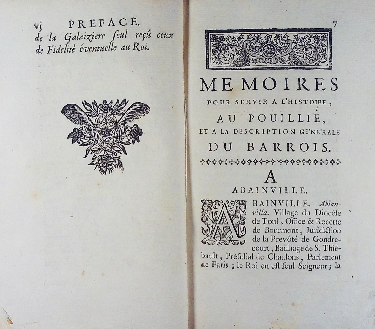 [MAILLET] - Mémoires alphabétiques pour servir à l'histoire, au pouillié du Barrois. 1749.-photo-3