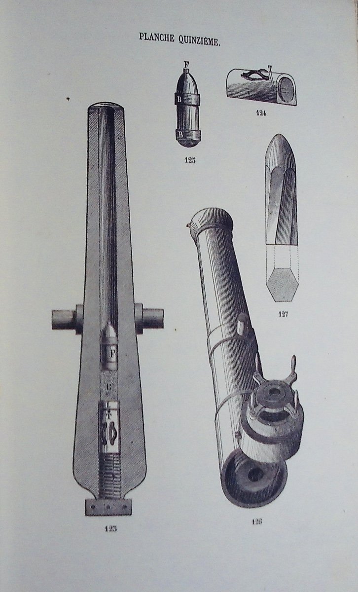 Mangeot (h.) - Striped Weapons Of War. Henri Samuel's Printing House, 1860, 15 Plates.-photo-7