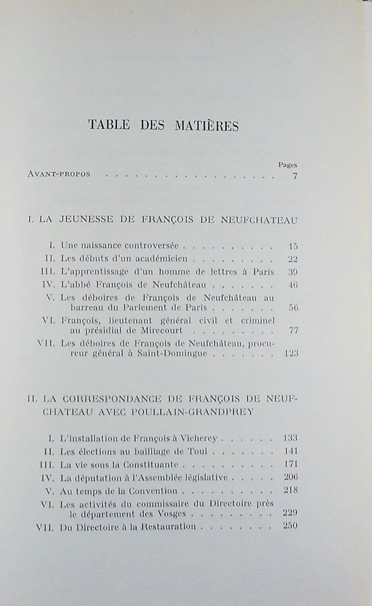 Marot (pierre) - Research On The Life Of François De Neufchâteau. Berger-levrault, 1966.-photo-3