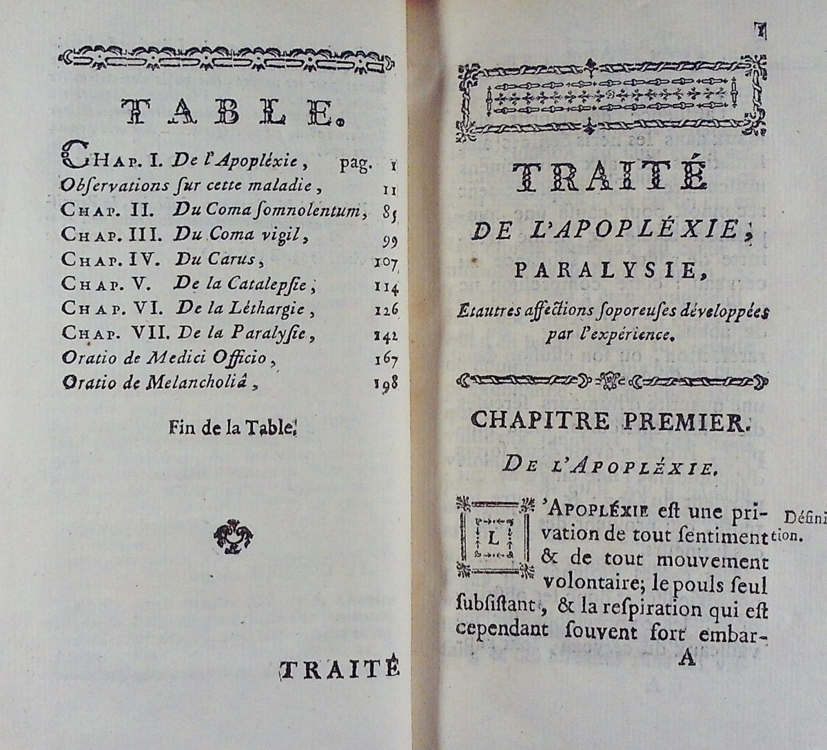 MARQUET - Traité de l'apopléxie paralysie, et autres affections soporeuses. Costard, 1770.-photo-4