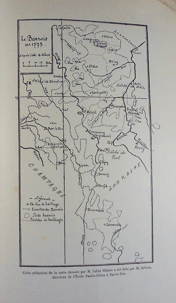 Martin (alexandre) - The Barrois Country Geography And History. Contant-laguerre, 1912, Paperback.-photo-3