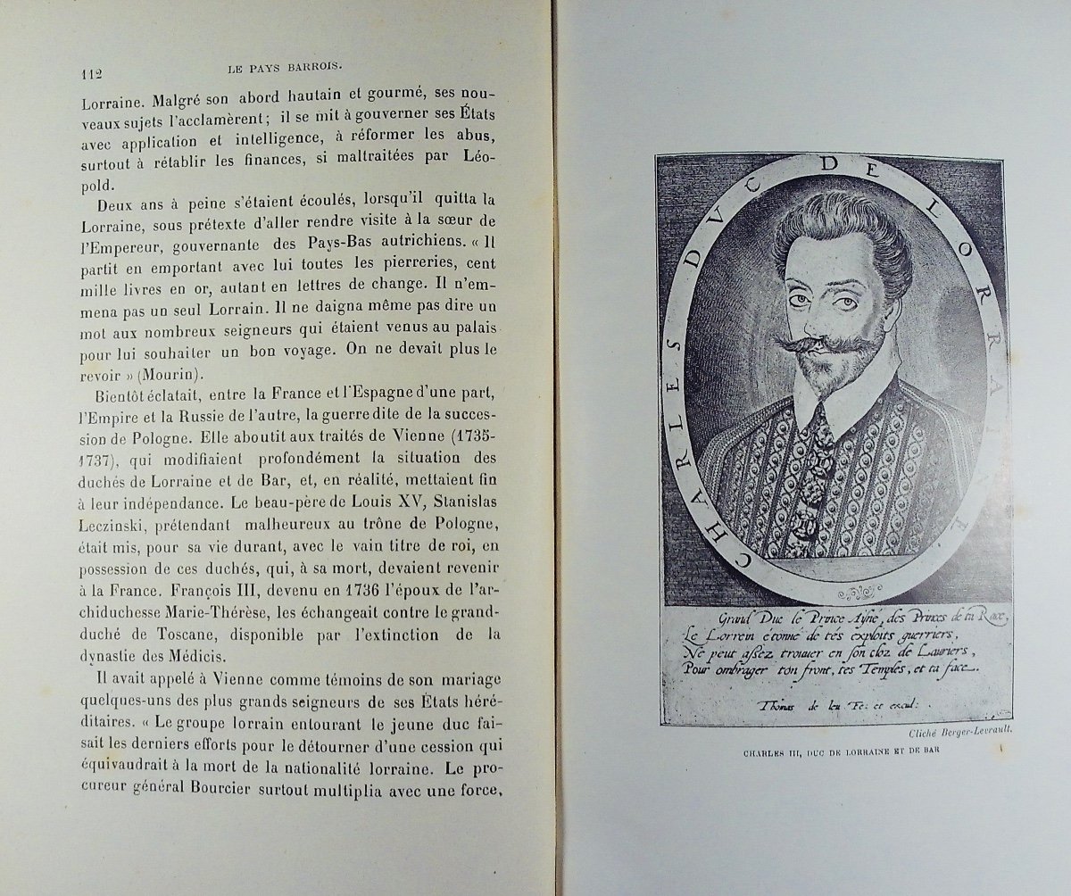 Martin (alexandre) - The Barrois Country Geography And History. Contant-laguerre, 1912, Paperback.-photo-8