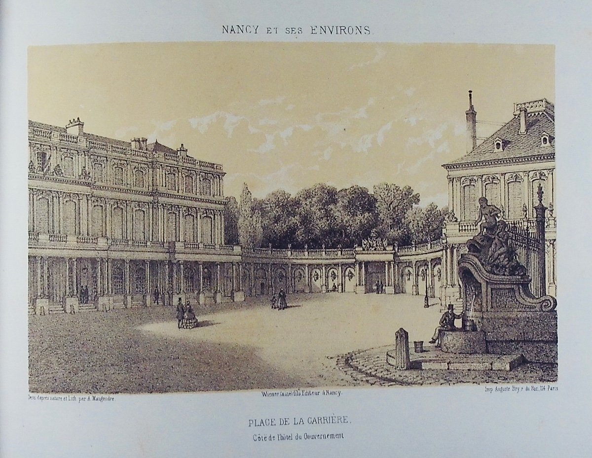 Maugendre (a.) - Views Of Nancy. Nancy, Wiener, Around 1880. Paperback.-photo-1