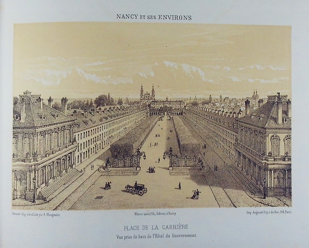 Maugendre (a.) - Views Of Nancy. Nancy, Wiener, Around 1880. Paperback.-photo-2