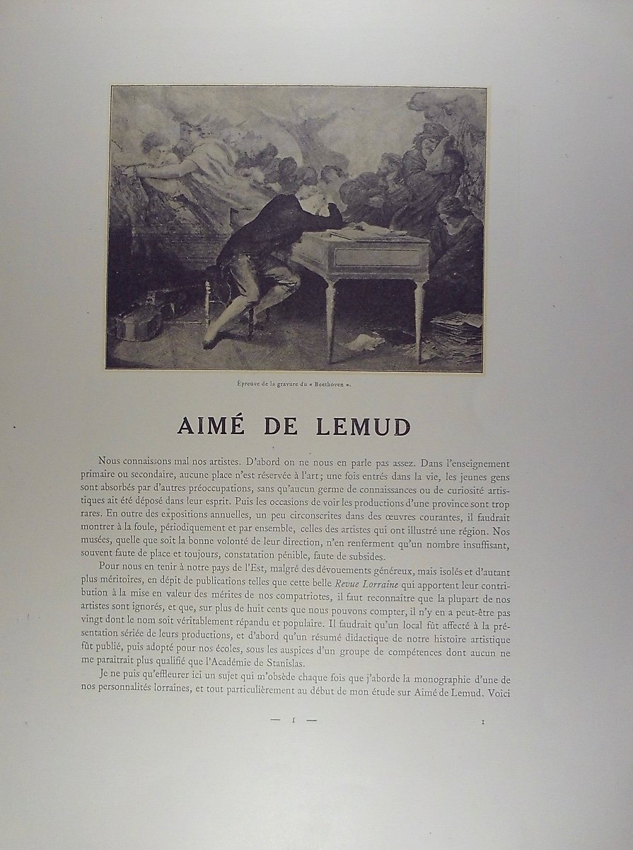 Meixmoron De Dombasle - Aimé De Lemud. Illustrated Lorraine Review, 1912, Paperback.-photo-3