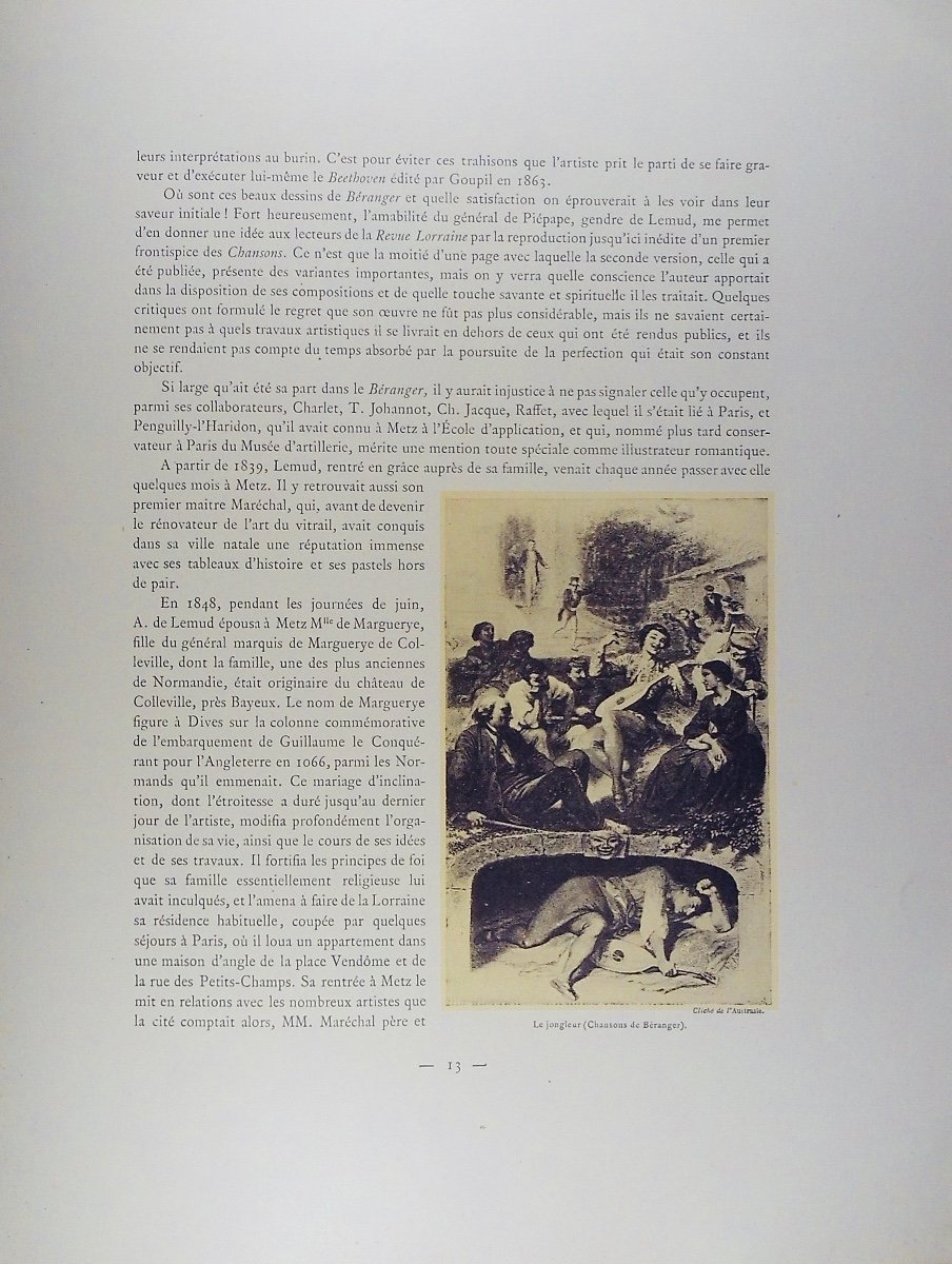 Meixmoron De Dombasle - Aimé De Lemud. Illustrated Lorraine Review, 1912, Paperback.-photo-6