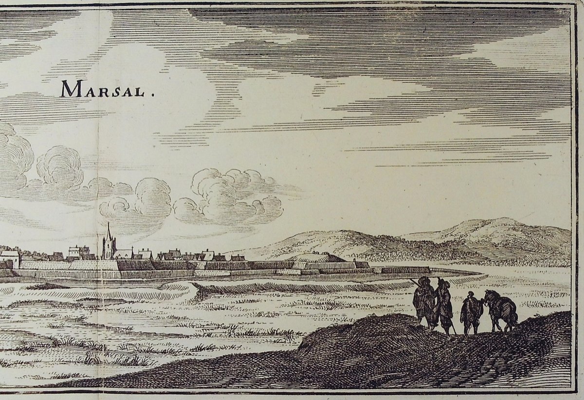 Merian - Perspective View Of Marsal. Sl (frankfurt), Se (gaspar Mérian), Around 1655.-photo-3