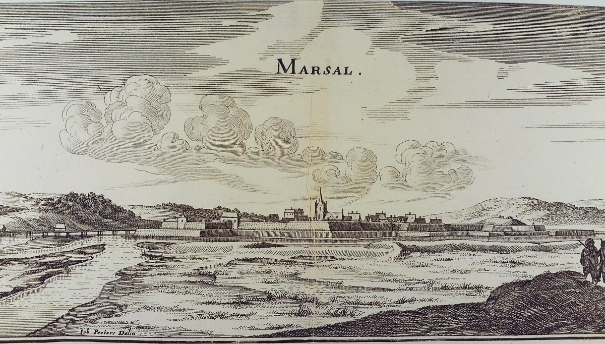 Merian - Perspective View Of Marsal. Sl (frankfurt), Se (gaspar Mérian), Around 1655.-photo-7