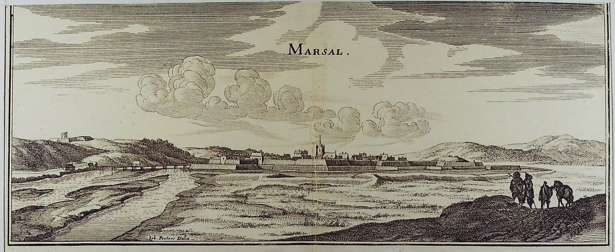 Merian - Perspective View Of Marsal. Sl (frankfurt), Se (gaspar Mérian), Around 1655.-photo-8