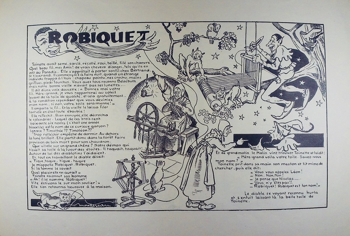 MORETTE (Jean) - Contes de Mirabelle. Le Républicain Lorrain, 1956, illustré par l'auteur.-photo-3