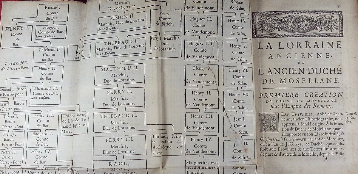 Mussey (jean De) - Ancient And Modern Lorraine Or The Ancient Duchy Of Moselle. 1712.-photo-2