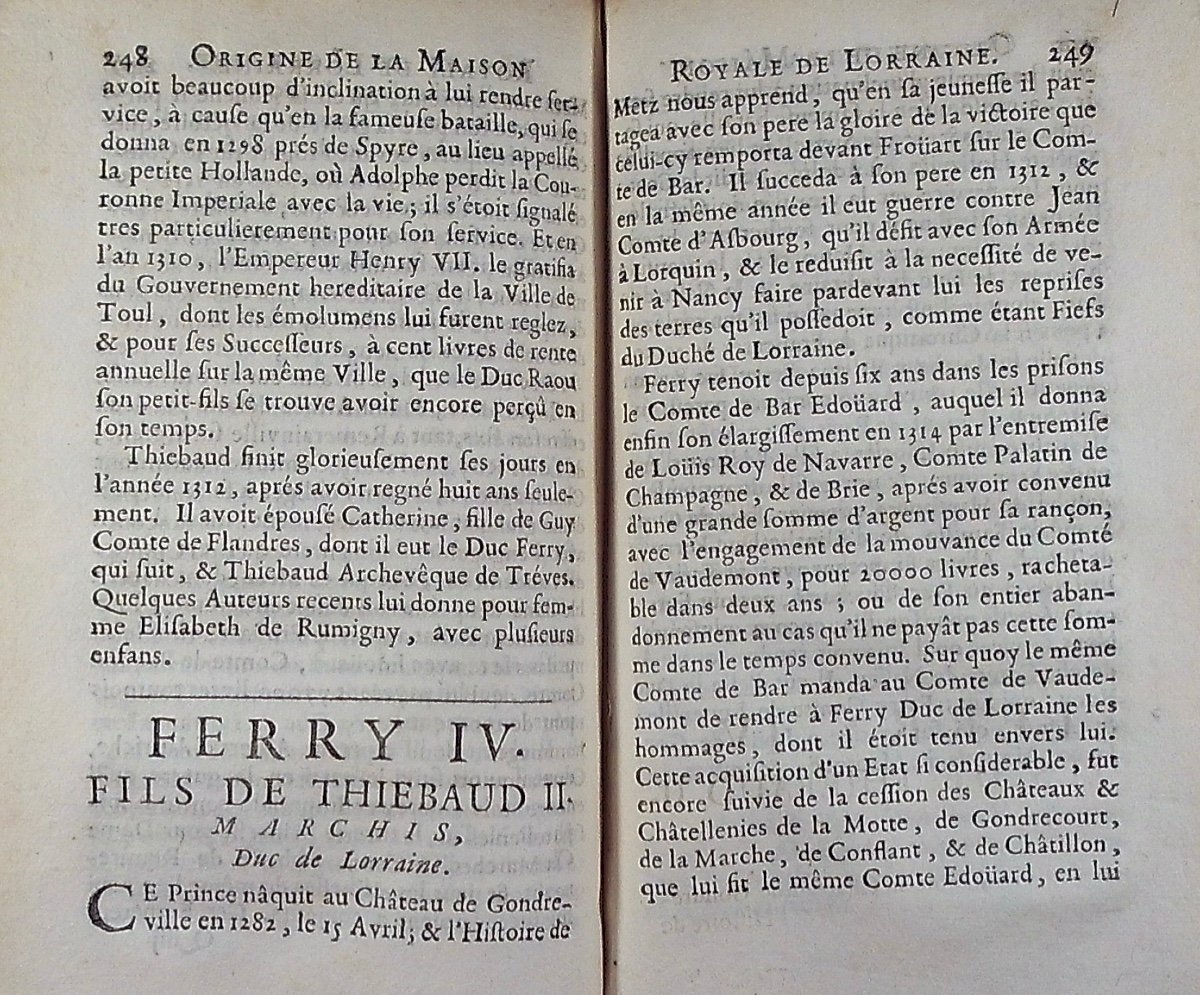 Mussey (jean De) - Ancient And Modern Lorraine Or The Ancient Duchy Of Moselle. 1712.-photo-7