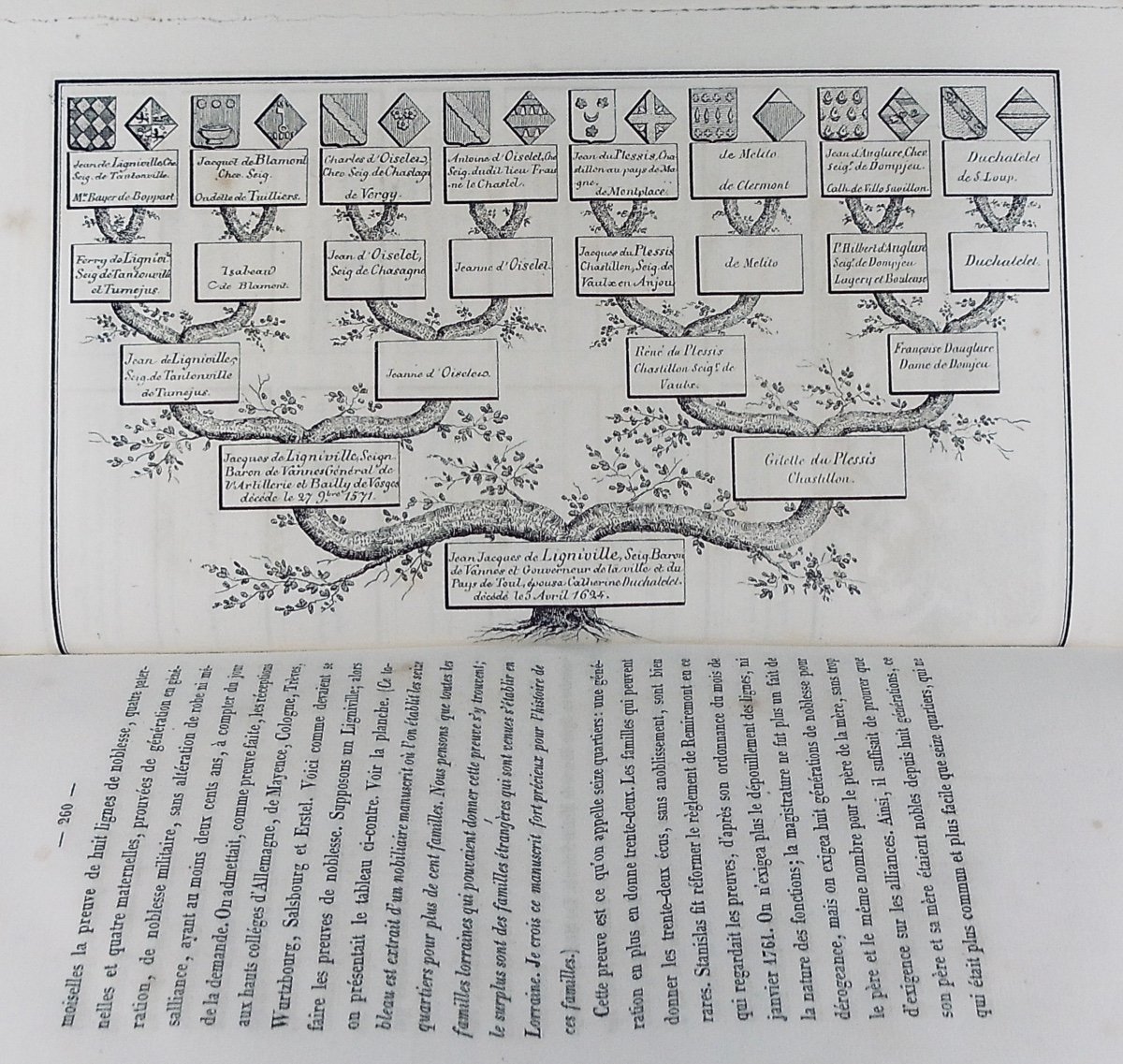 Noël - Memoirs To Serve The History Of Lorraine. Dard, 1838, Half-parchment Binding.-photo-4