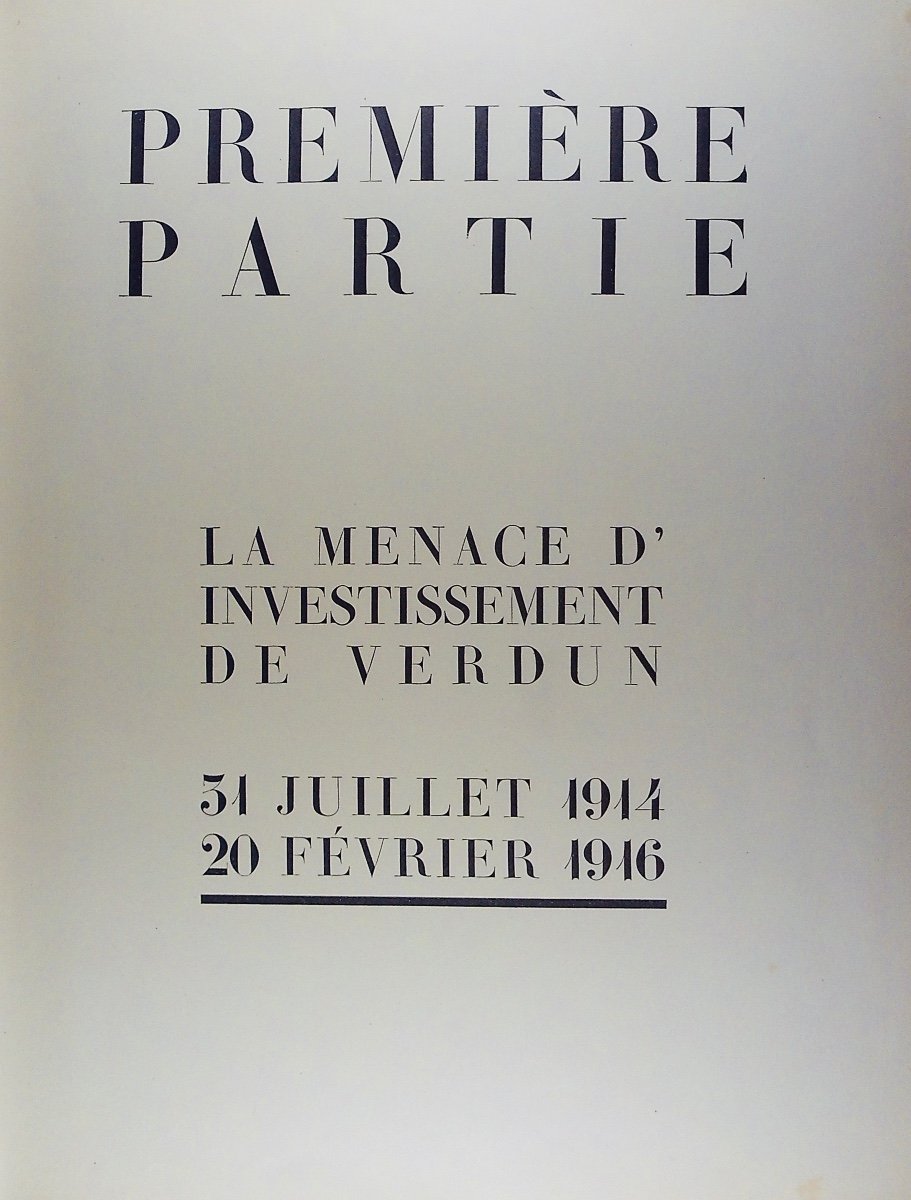 PÉRICARD (Jacques) - Verdun 1914 - 1918. Librairie de France, 1934, cartonnage d'éditeur.-photo-4