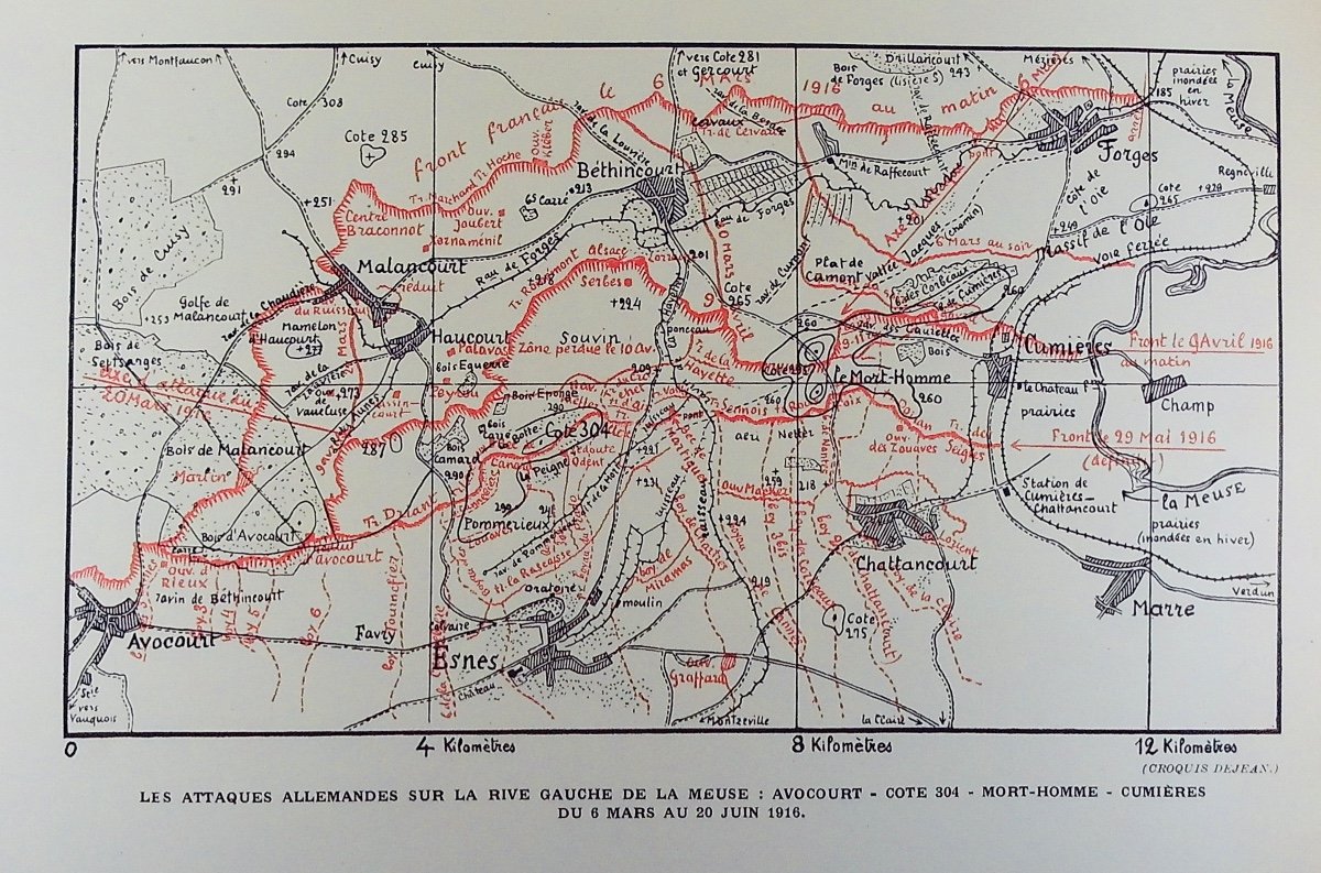 PÉRICARD (Jacques) - Verdun 1914 - 1918. Librairie de France, 1934, cartonnage d'éditeur.-photo-4