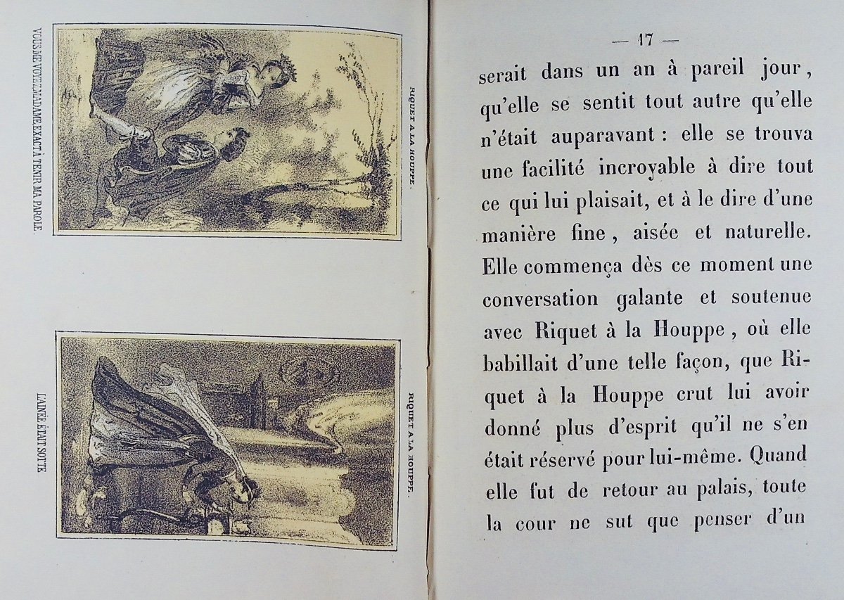 PERRAULT (Claude) - Riquet à la houppe. Le chat botté. Contes illustrés. Haguenthal, vers 1830.-photo-3