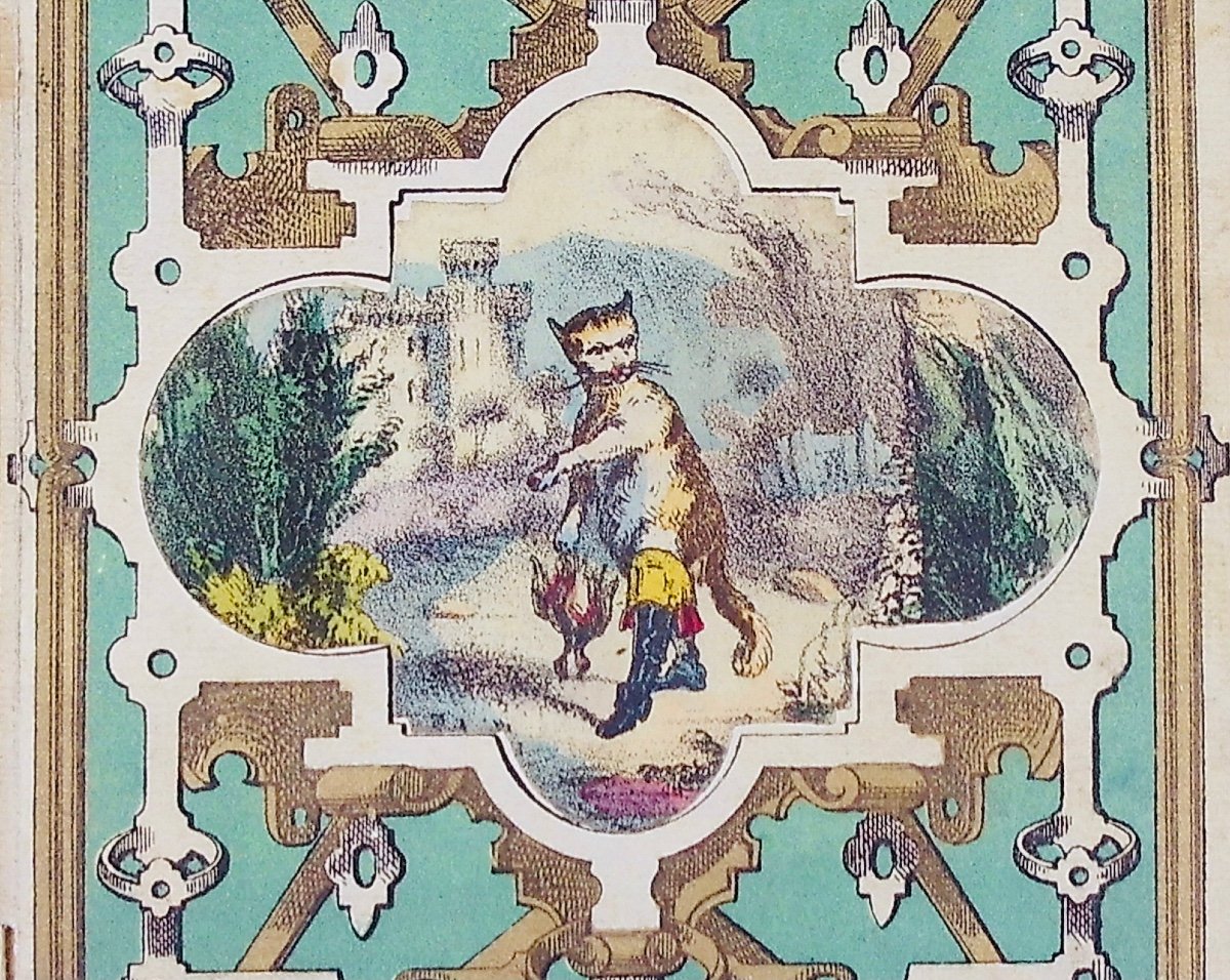 PERRAULT (Claude) - Riquet à la houppe. Le chat botté. Contes illustrés. Haguenthal, vers 1830.