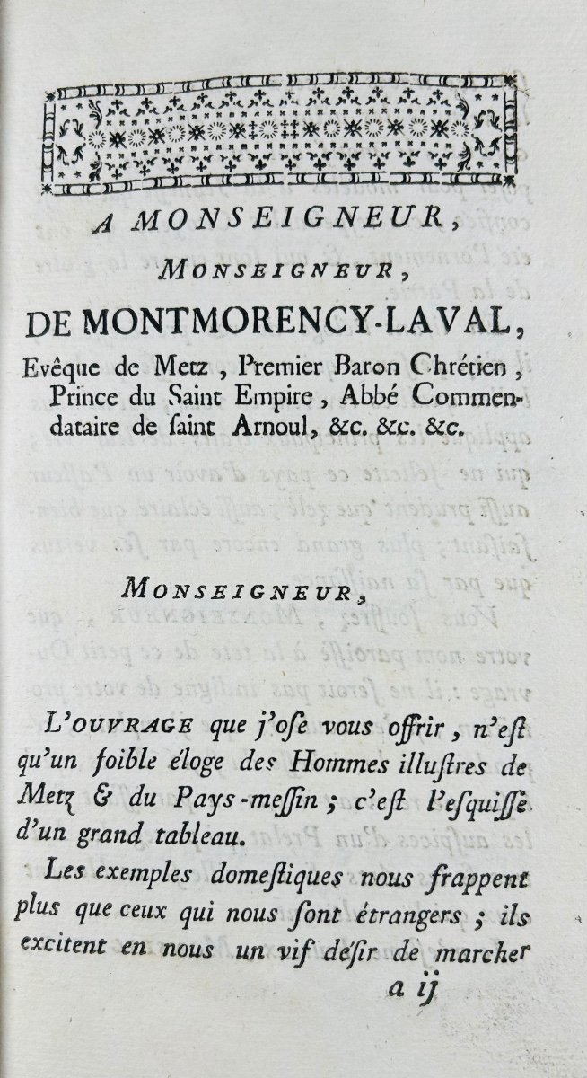 PIERRON (Bernardin) - Le temple des messins, poème. Metz, Collignon, 1779, reliure d'époque.-photo-2