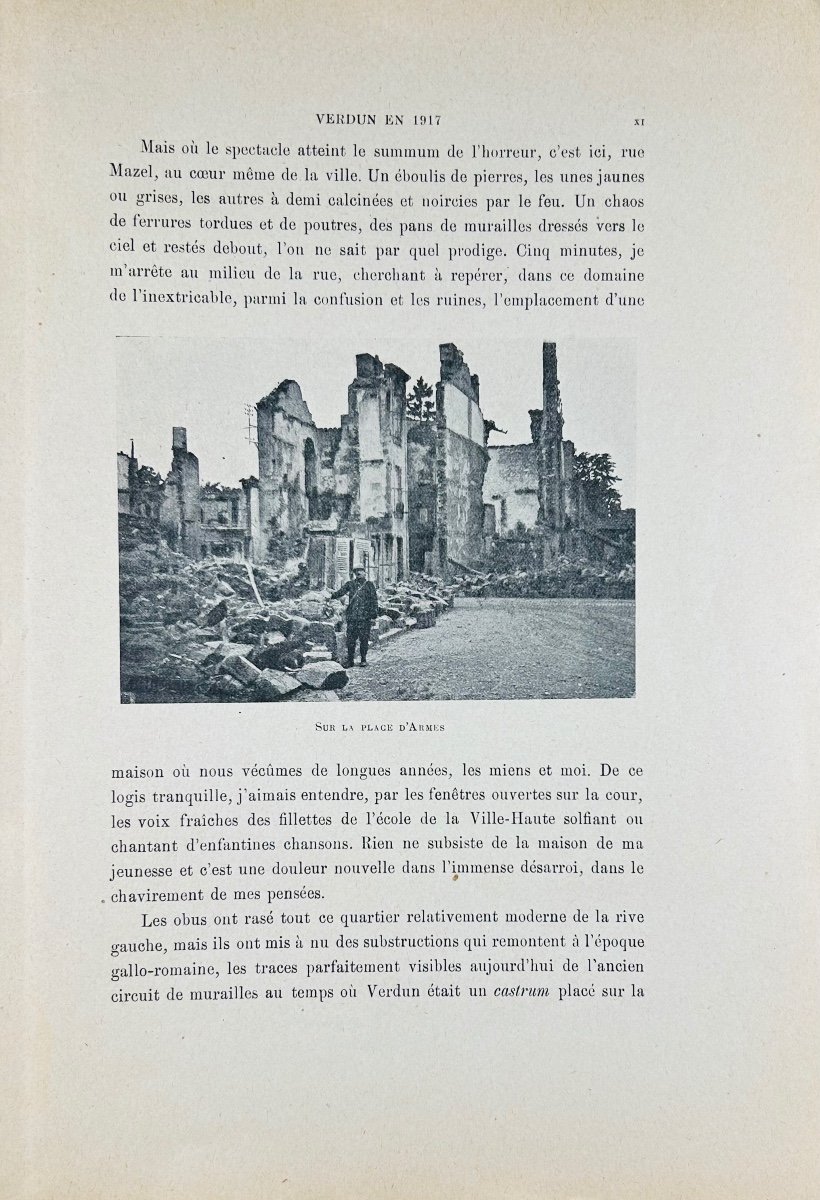 PIONNIER (Edmond) - Verdun à la veille de la guerre. Verdun, H. Frémont et fils, 1917, broché.-photo-4