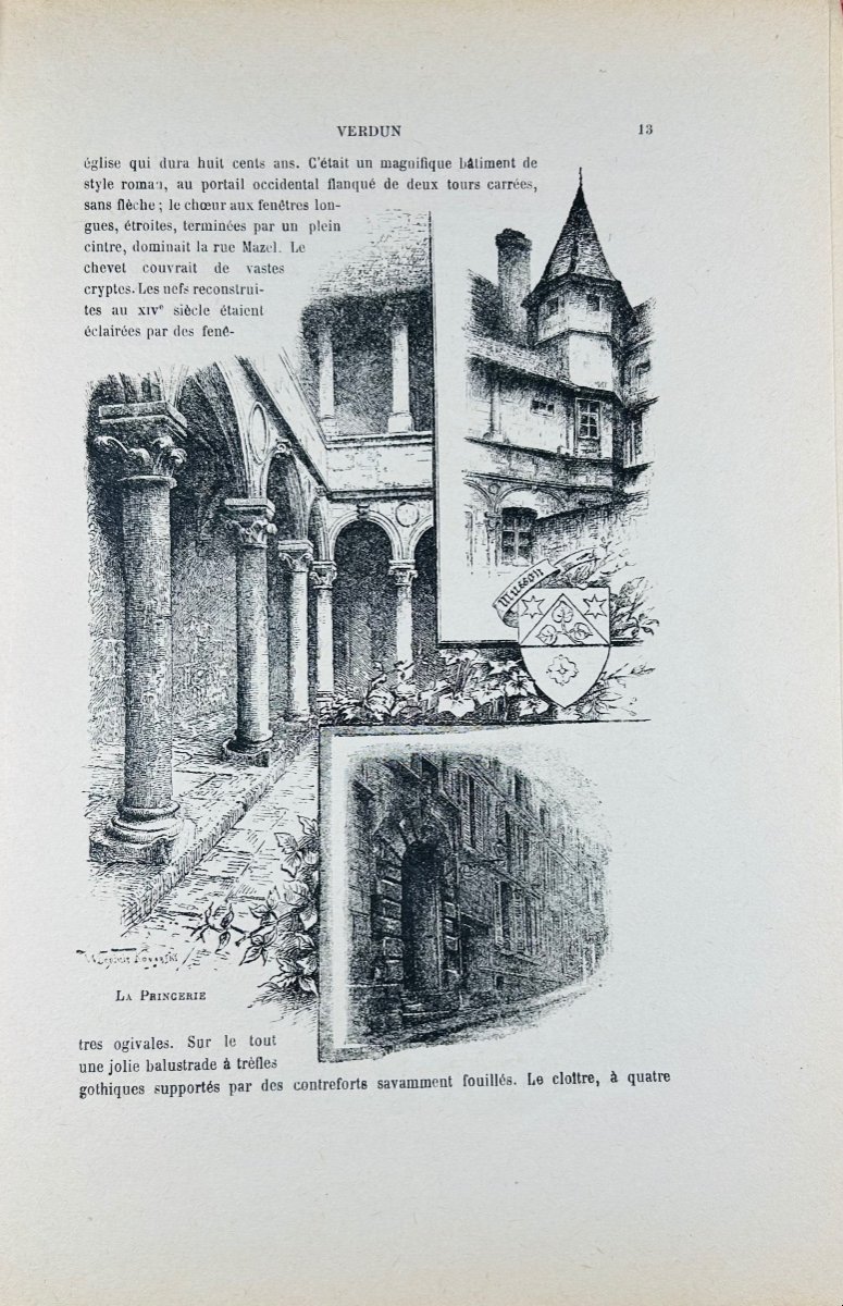 PIONNIER (Edmond) - Verdun à la veille de la guerre. Verdun, H. Frémont et fils, 1917, broché.-photo-2