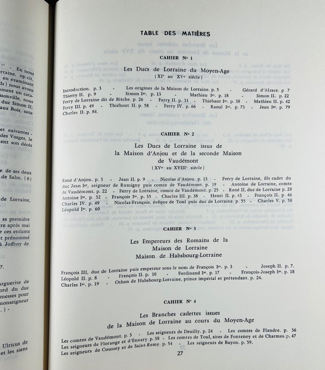 POULL (Georges) - La Maison ducale de Lorraine. Étude historique. Rupt-Sur-Moselle, 1968, relié-photo-2