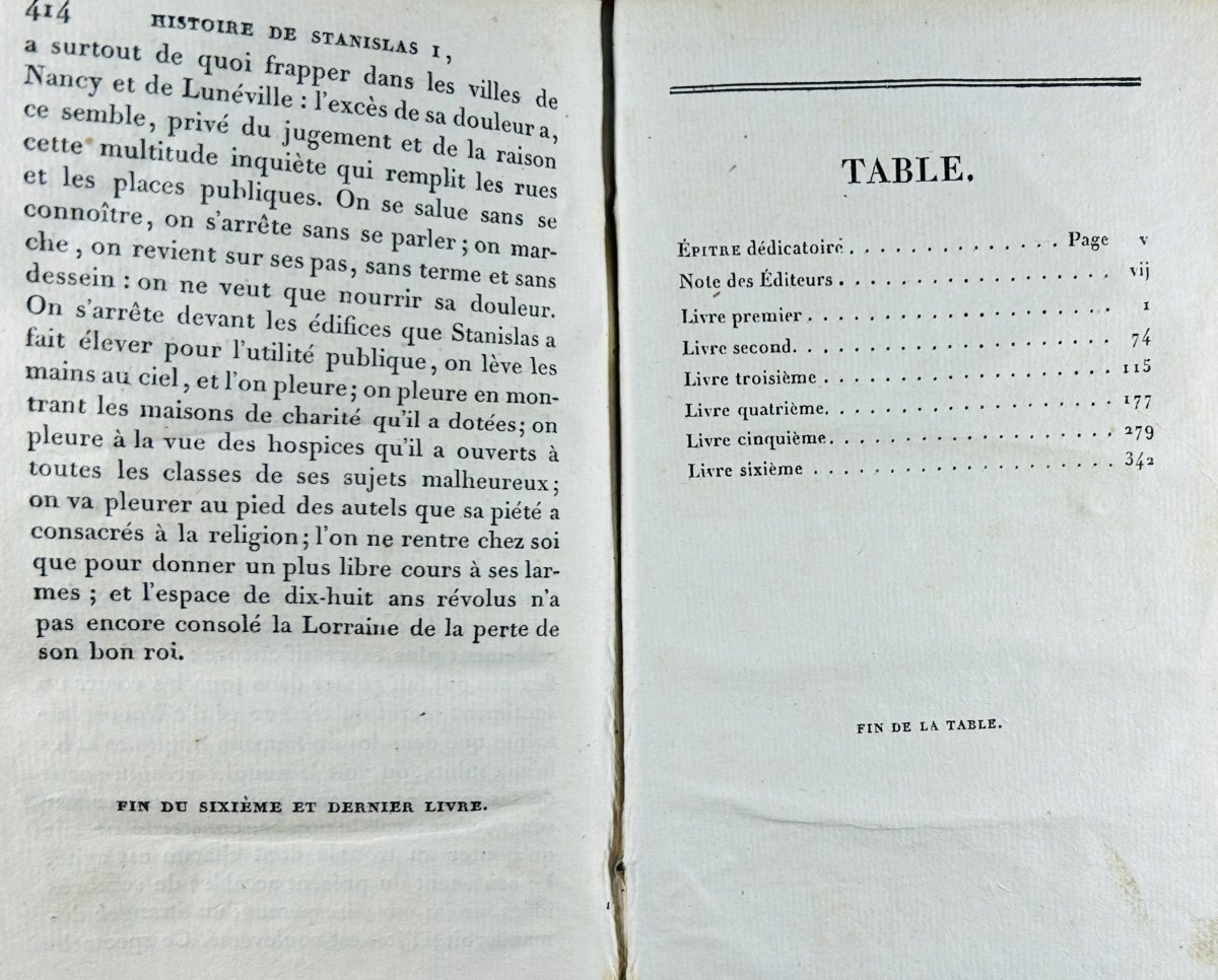 PROYART - Histoire de Stanislas premier, Roi de Pologne, Duc de Lorraine. 1828, relié.-photo-1