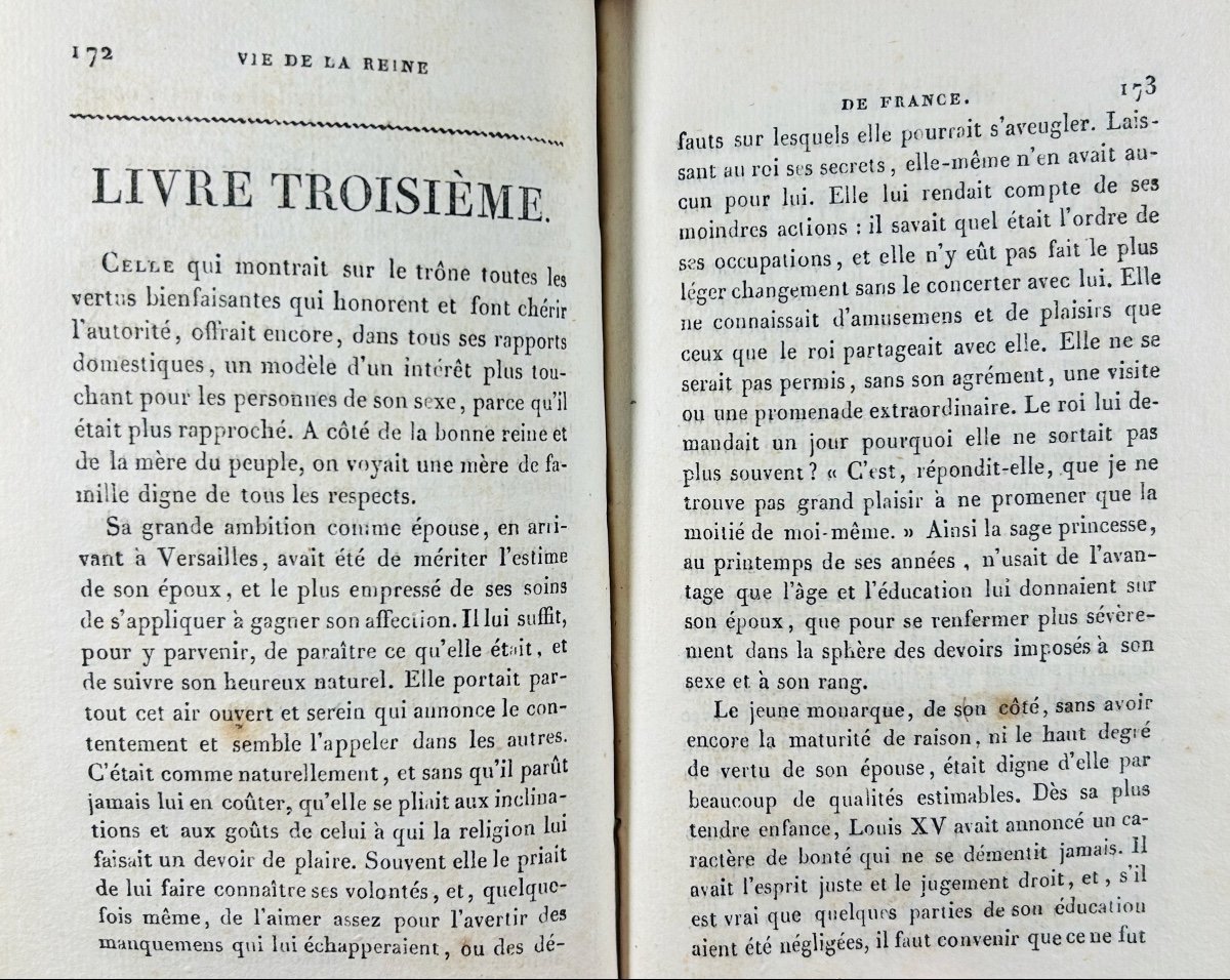 Proyart (l'abbé) - Life Of The Queen Of France Marie Lecksinska, Princess Of Poland. 1826.-photo-4